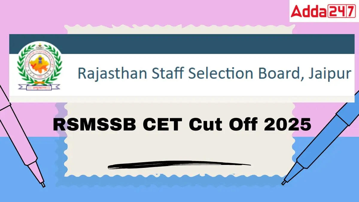 RSMSSB CET Cut Off 2025