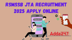 RSMSSB JTA Recruitment 2025 Apply Online