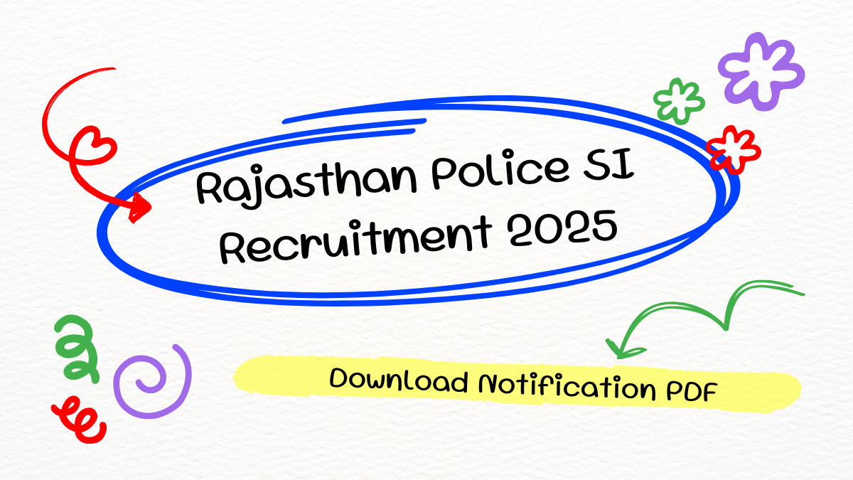 Rajasthan Police SI Recruitment