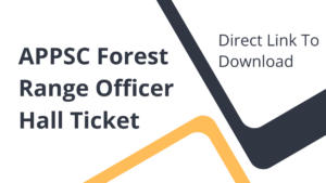 APPSC Forest Range Officer