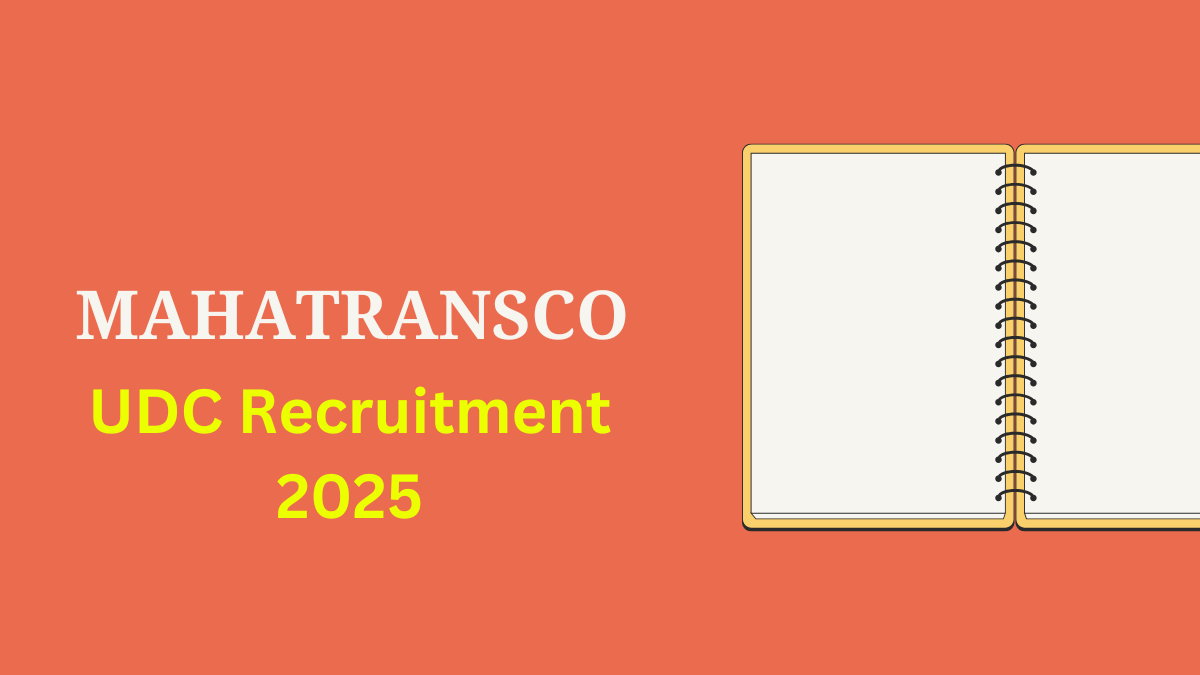 MahaTransco UDC Recruitment 2025