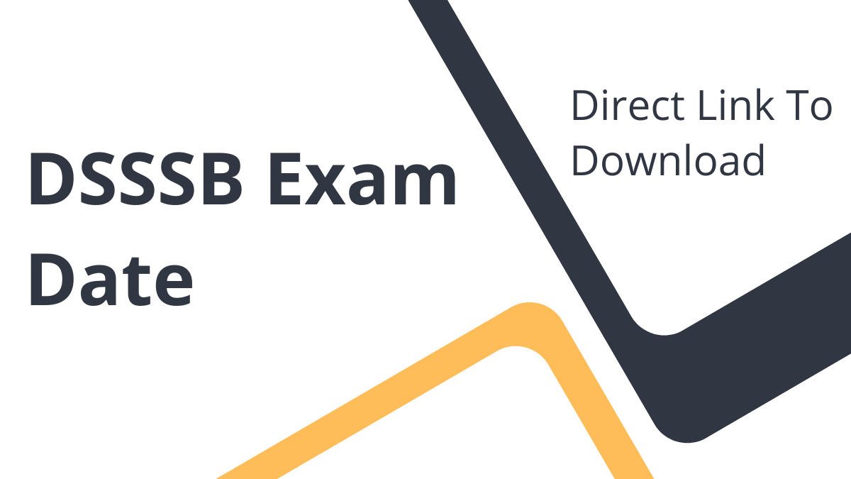 DSSSB Exam Date 2025