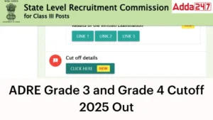 ADRE Grade 3 And 4 Cut Off 2025