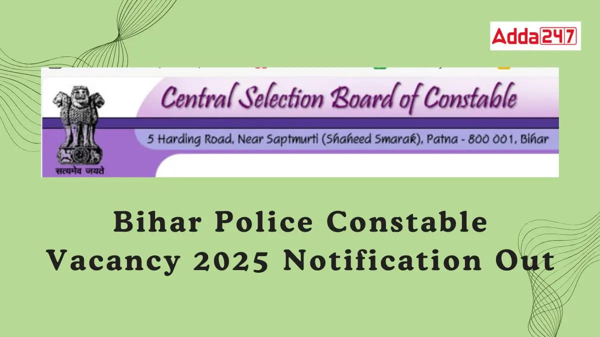 Bihar Police Constable Vacancy 2025