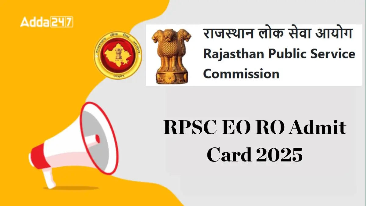 RPSC EO RO Admit Card 2025