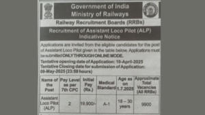 RRB ALP Recruitment 2025