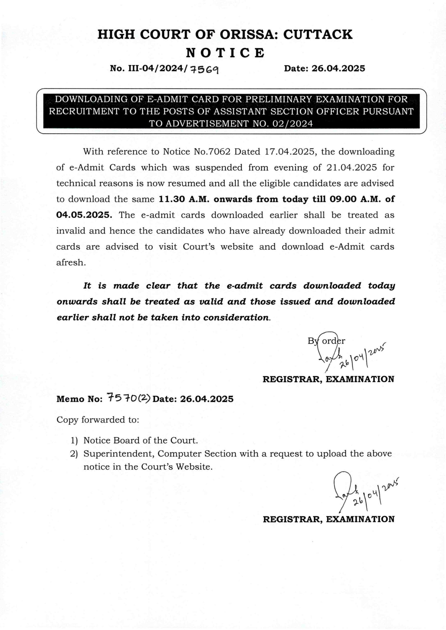 Orissa High Court ASO Admit Card 2025 Out, Download ASO Prelims Hall Ticket_3.1