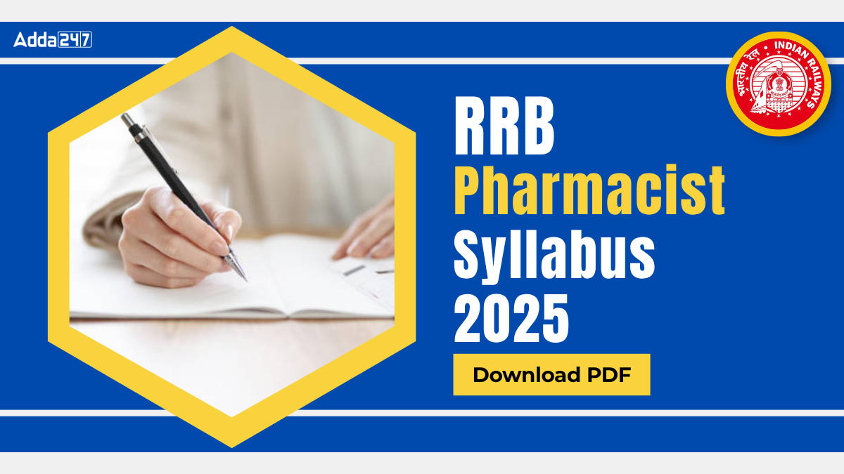 RRB Pharmacist Syllabus 2025
