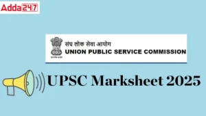 upsc marksheet 2025