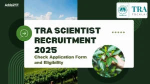 Tea Research Association Recruitment 2025