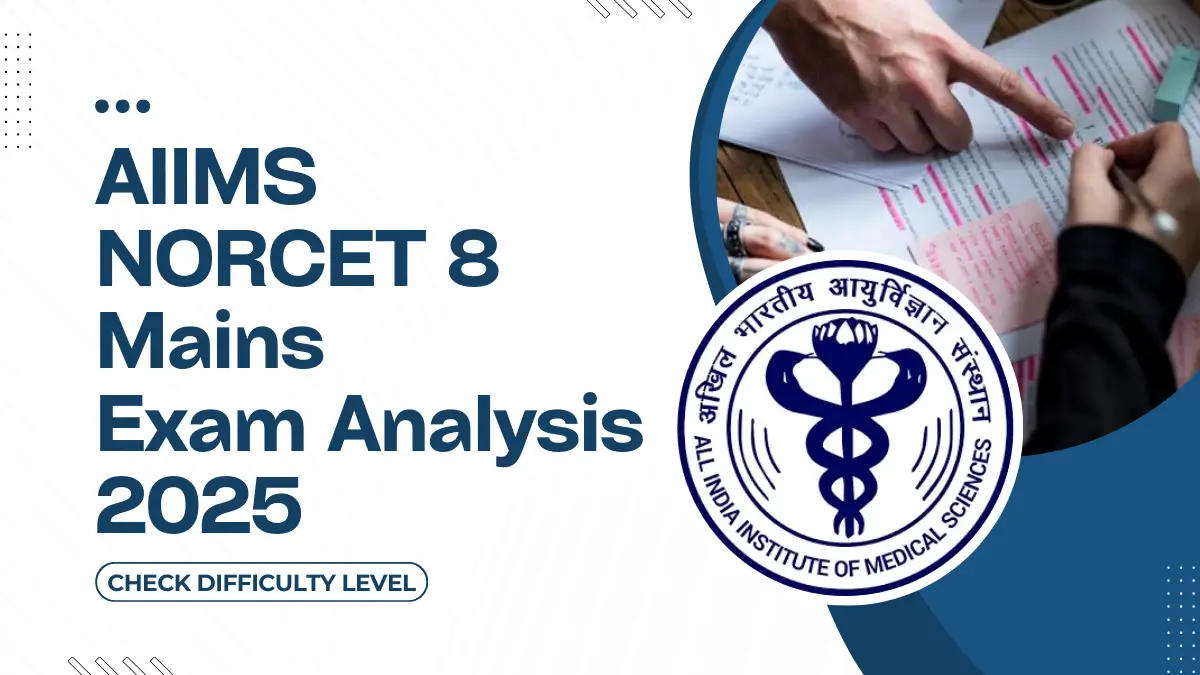 AIIMS NORCET 8 Mains Exam Analysis 2025