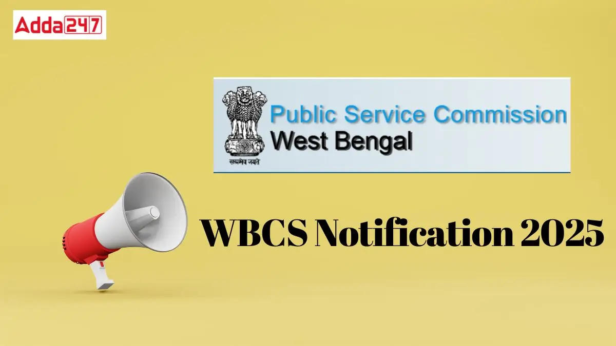 WBCS Notification 2025