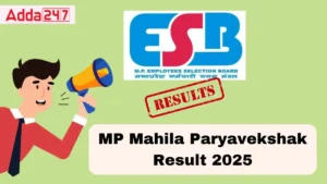 MP Mahila Paryavekshak Result 2025