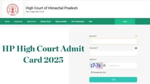 HP High Court Admit Card 2025 Out, Download Personal Assistant, Clerk, Driver, Mali Hall Ticket