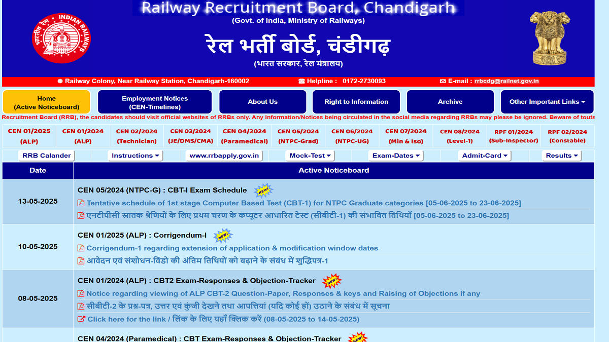 RRB NTPC 2025 Exam Date