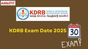 KDRB Exam Date 2025