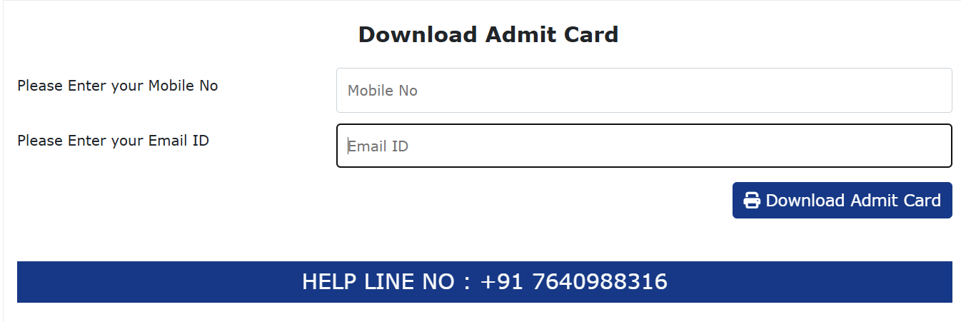 TPSC Miscellaneous Admit Card 2025