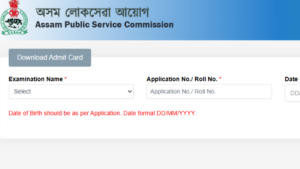 APSC Admit Card 2025