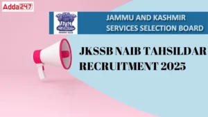 jkssb naib tahsildar recruitment 2025