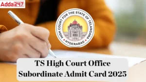 Telangana High Court Office Subordinate Hall Ticket 2025
