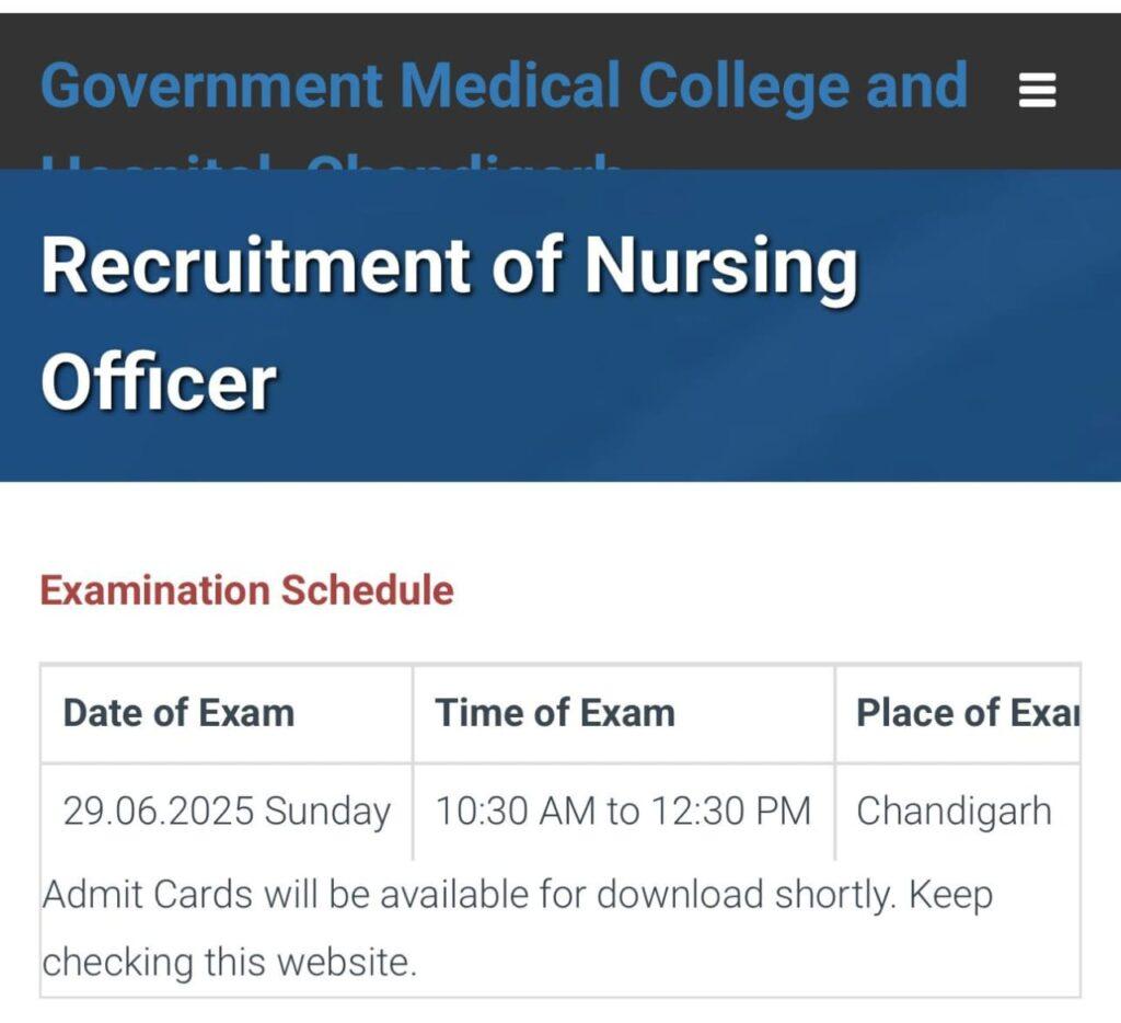 GMCH Nursing Officer Exam Date 2025 Out, Check Exam Schedule and Pattern_4.1