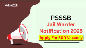 PSSSB Jail Warder Recruitment 2025