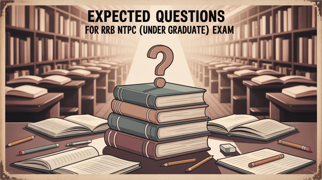 Expected Questions for RRB NTPC (Under Graduate) Exam