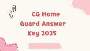 CG Home Guard Answer Key 2025