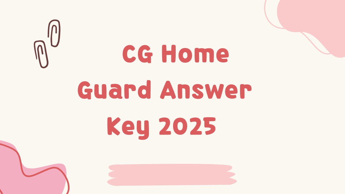 CG Home Guard Answer Key 2025