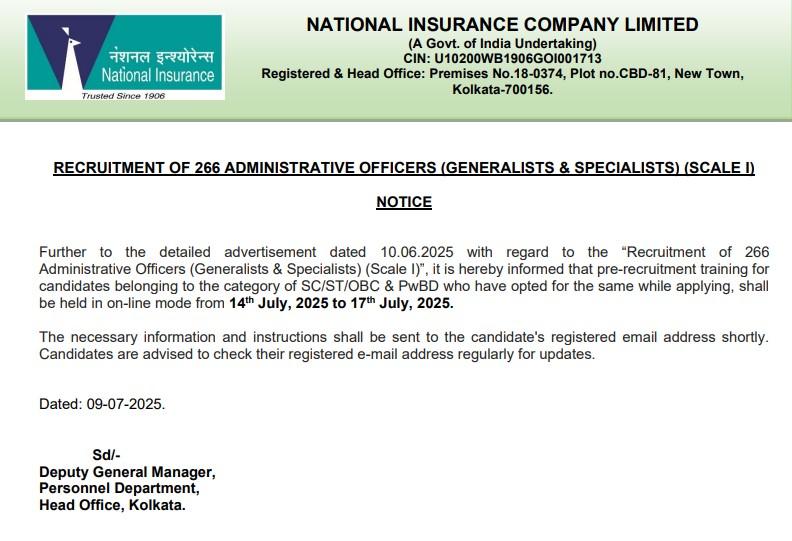 NICL AO Exam Date 2025 Out, Check Exam Schedule for 266 Posts_4.1