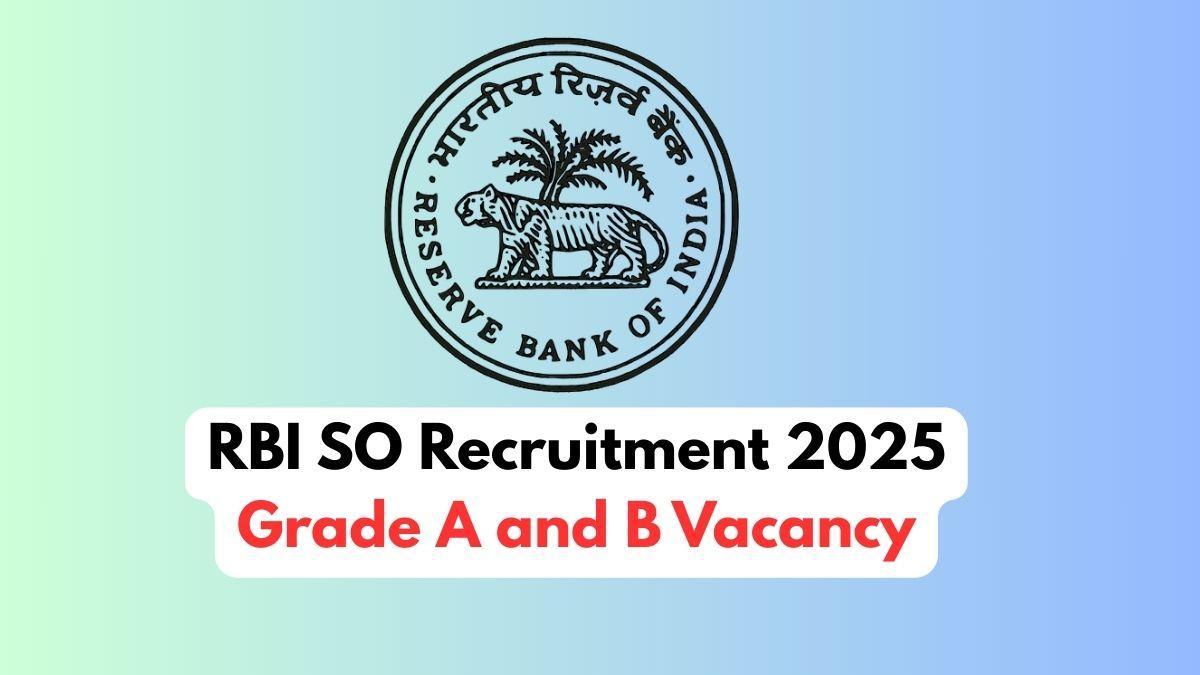 RBI SO Recruitment 2025