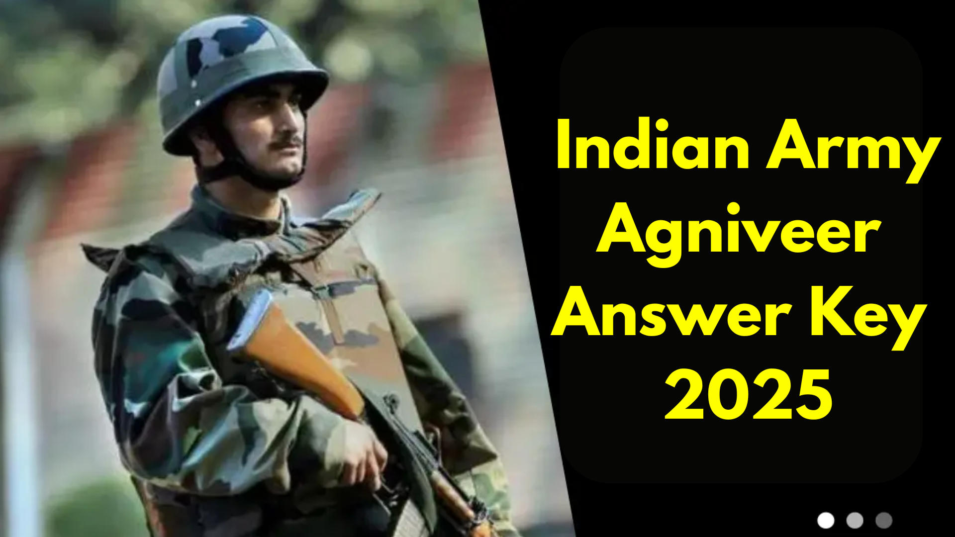 Indian Army Agniveer Answer Key 2025