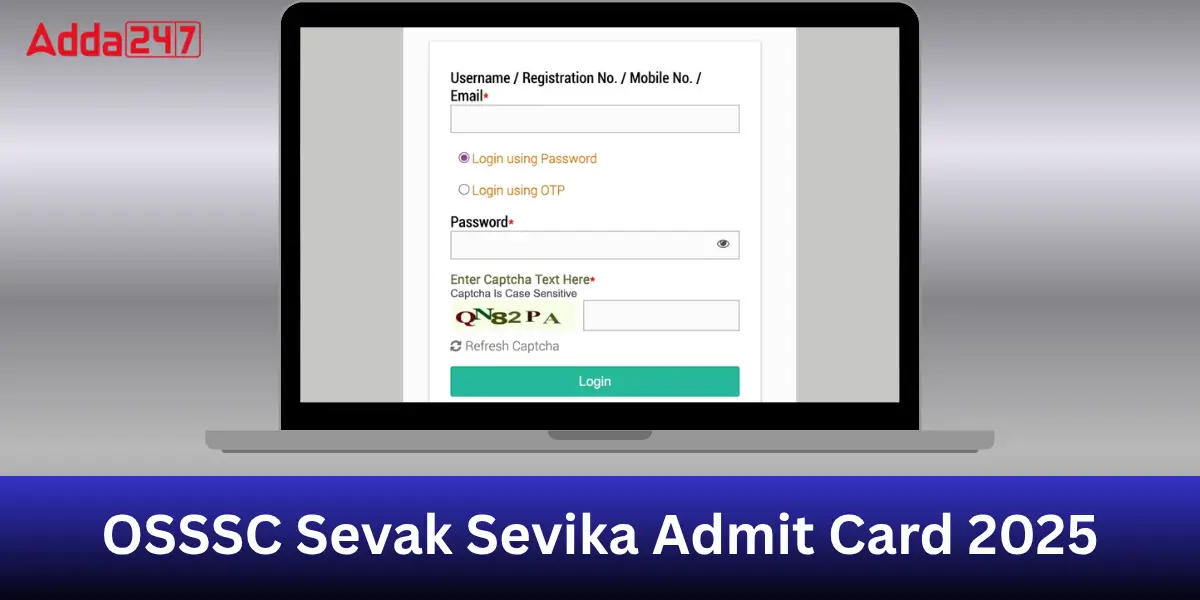 OSSSC Sevak Sevika Admit Card 2025