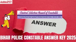 Bihar Police Constable Answer Key 2025