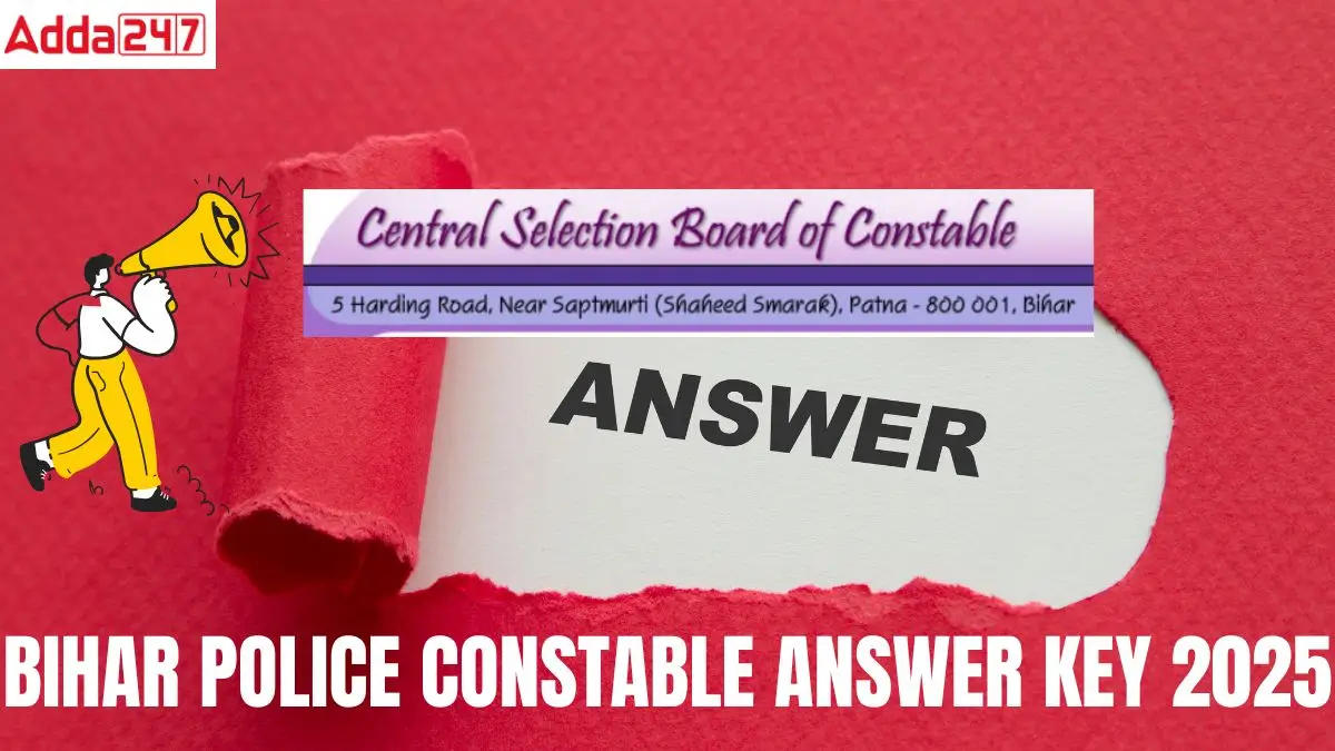 Bihar Police Constable Answer Key 2025