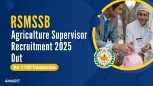 RSMSSB Agriculture Supervisor Recruitment 2025