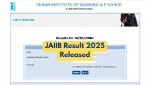 JAIIB Result 2025 Out