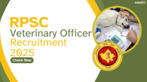 RPSC Veterinary Officer Recruitment 2025