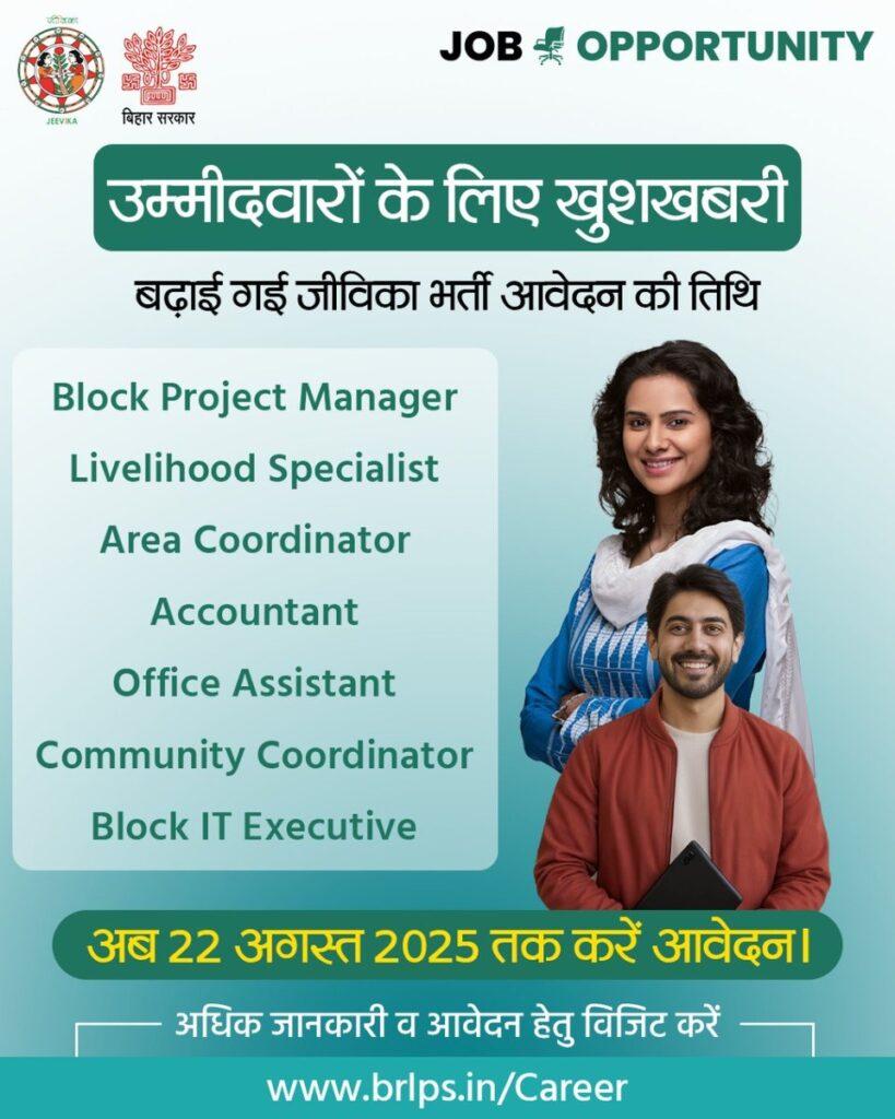 Bihar Jeevika Livelihood Specialist Recruitment 2025, Last Date To Apply Extended For 235 Vacancies_4.1