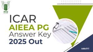 ICAR AIEEA PG Answer Key 2025