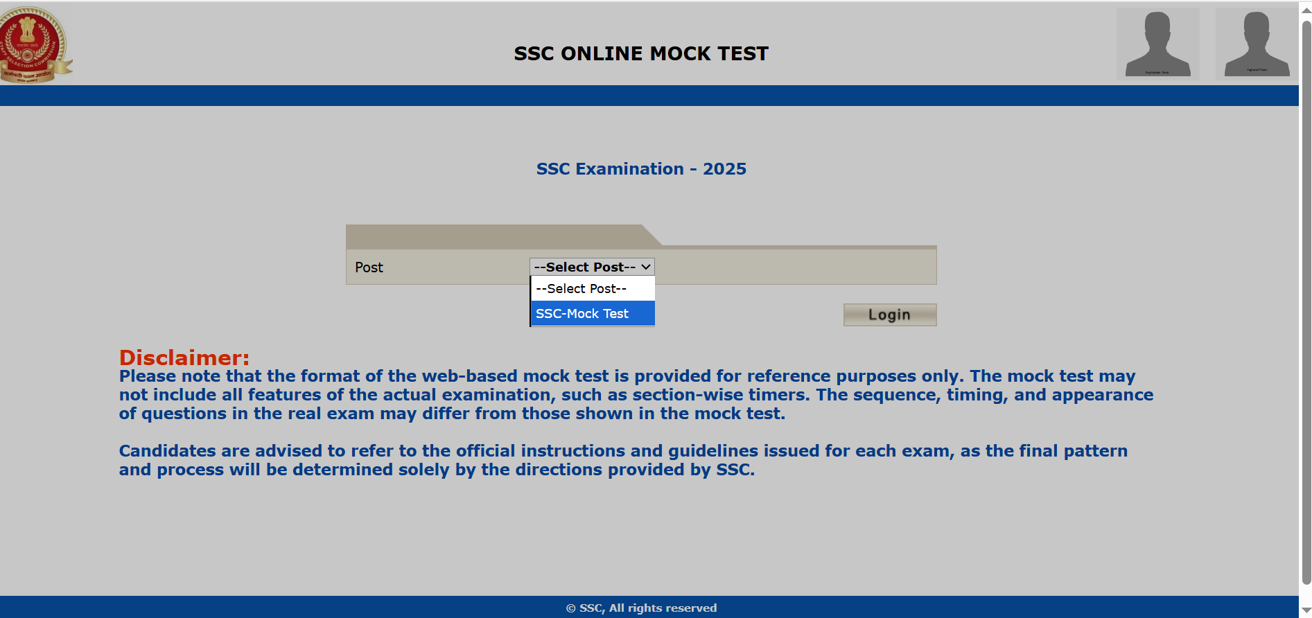 New Mock Test Interface For SSC Exams Launched by SSC_7.1