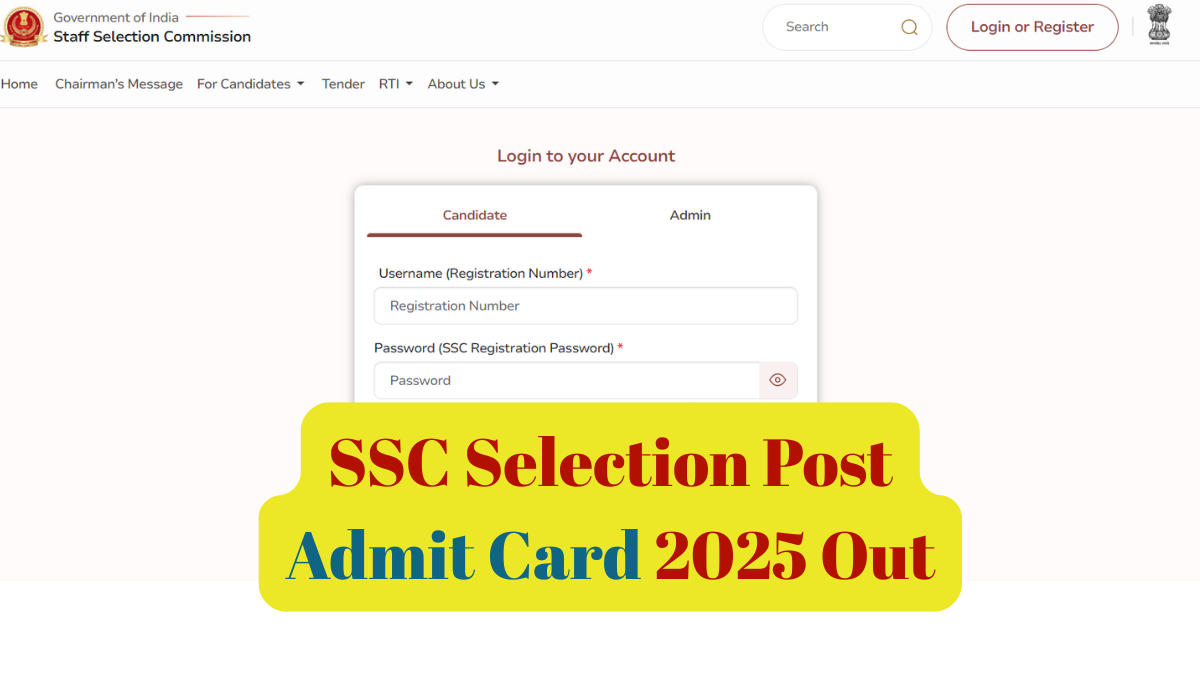 SSC Selection Post Phase 13 Admit Card 2025
