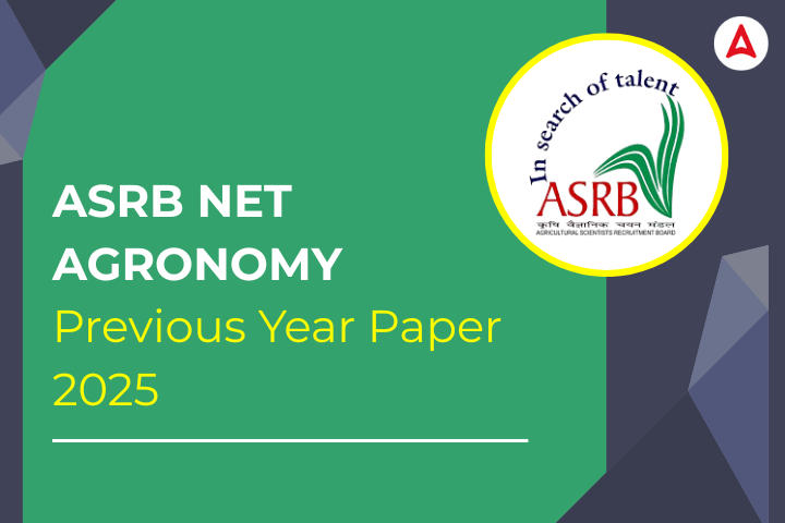 ASRB NET Agronomy Previous Year Paper