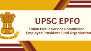 UPSC EPFO Notification 2025