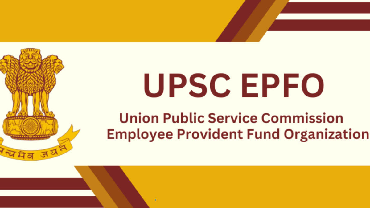 UPSC EPFO Notification 2025
