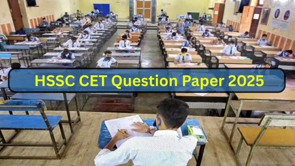 HSSC CET Group C Question Paper 2025