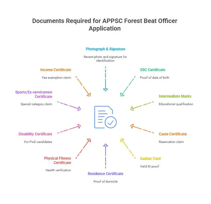 Documents Required for APPSC Forest Beat Officer Application