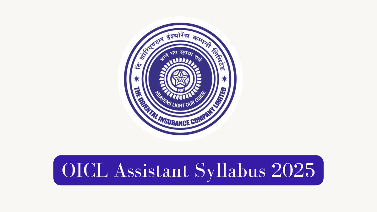 OICL Assistant Syllabus 2025