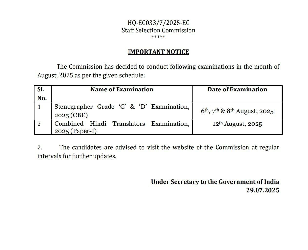 SSC Calendar 2025-26 Out, SSC Exam Dates for CGL, CPO, CHSL, MTS and Others_4.1