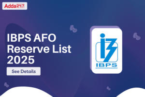 IBPS AFO Reserve List 2025